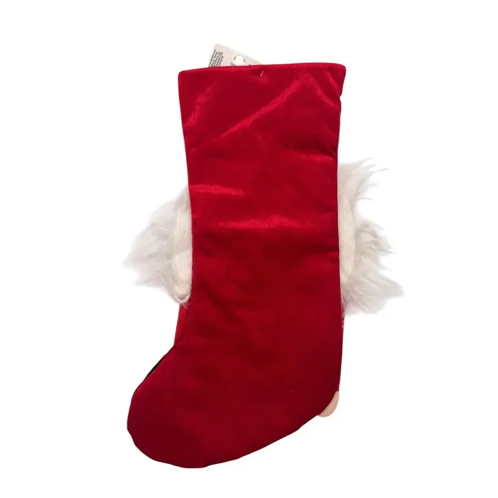 CRACKER BARREL *NEW* Nutcracker Christmas Stocking  Red Appliqué Embroidered